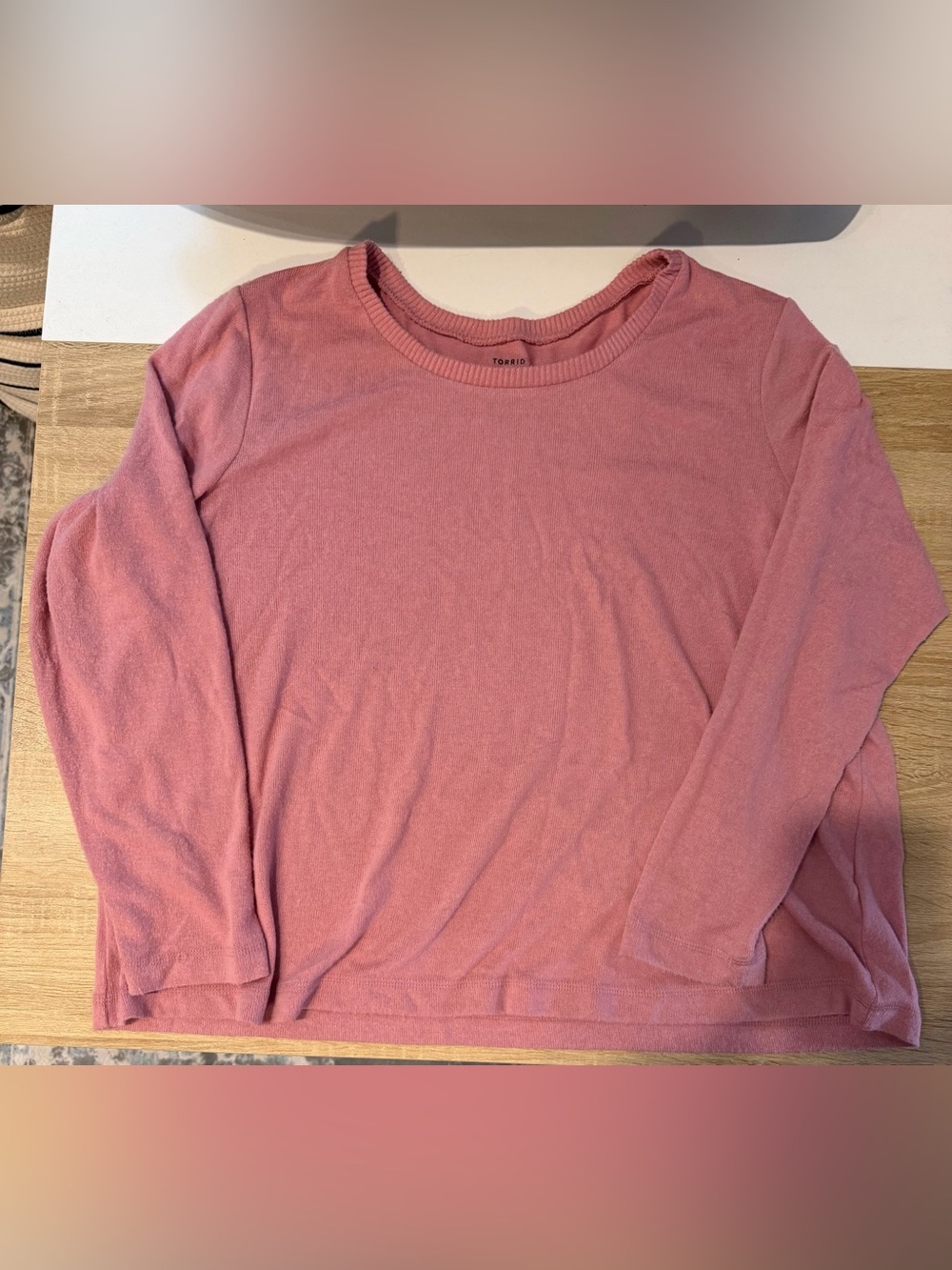 torrid Dusty Pink Super Soft Sleep Crewneck